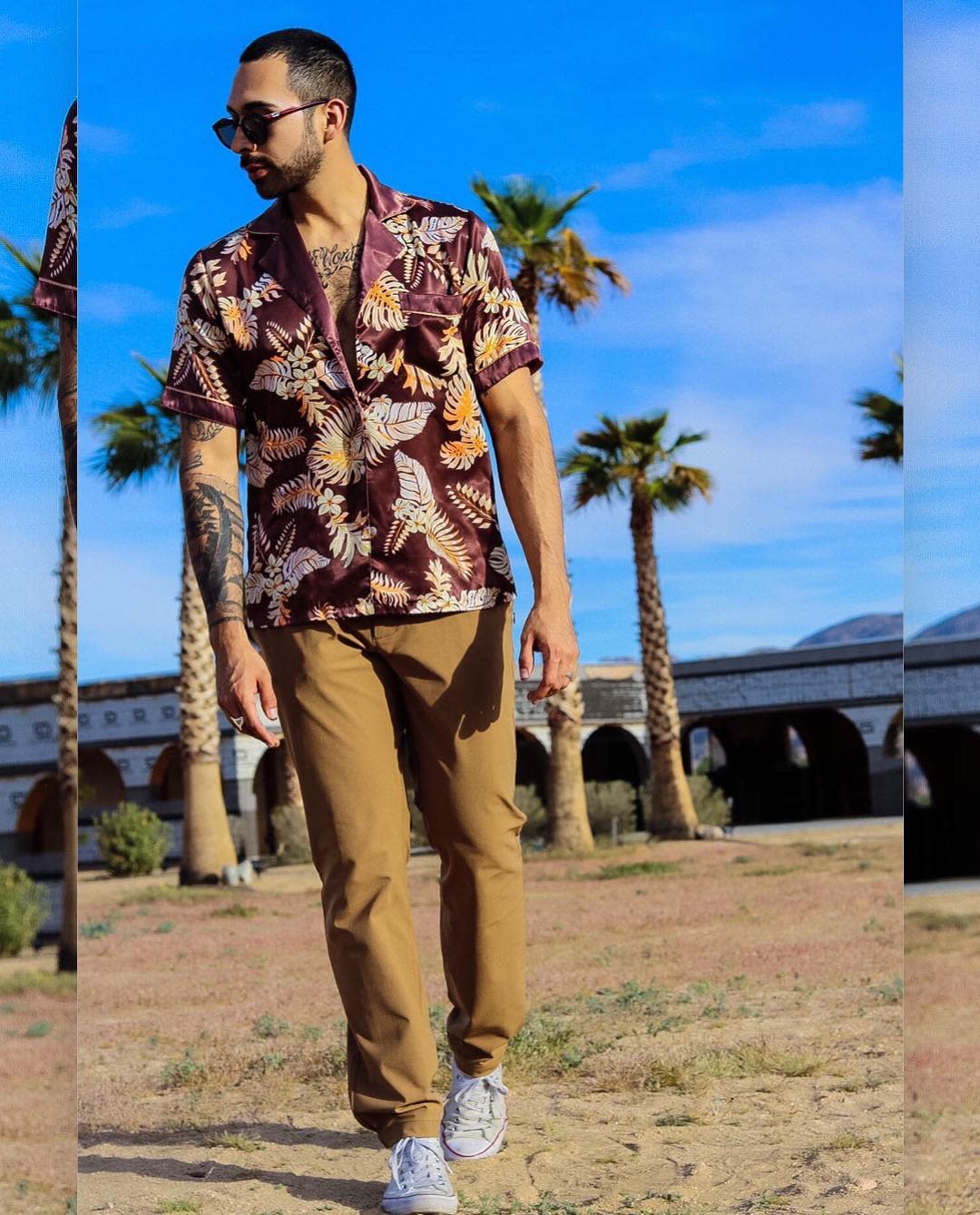 Hawaiian Shirt and Pants Coachella Outfits Men -prince_of_joe